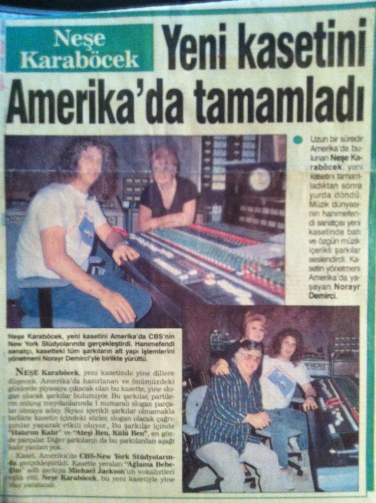 Made the front page with Nese who is a big star in Turkey